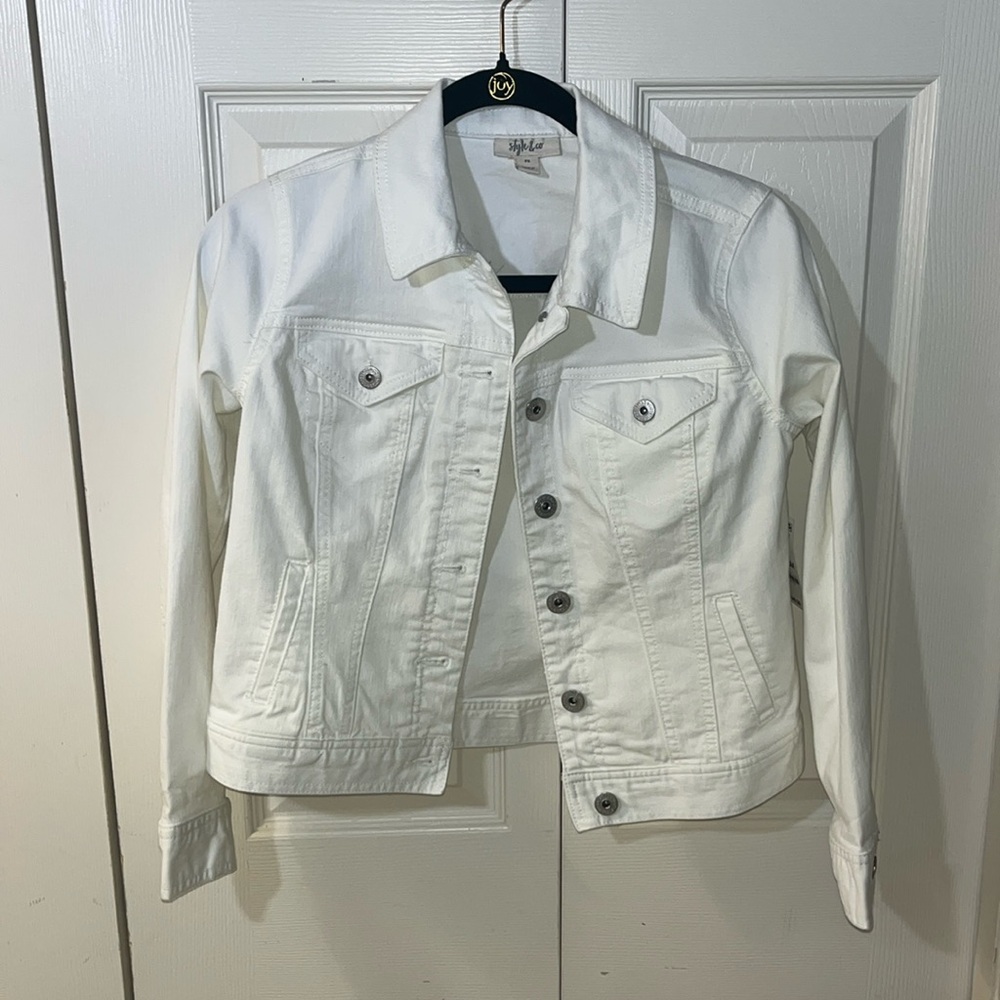 White Jean Jacket